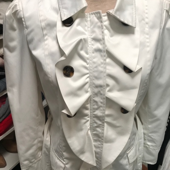 Ruffled front zip tie jacket - Picture 2 of 12